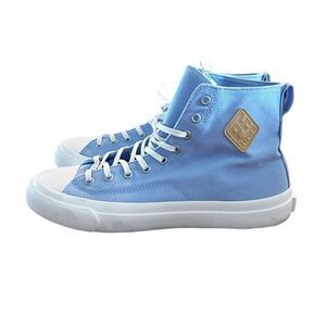 PF Flyers Sandlot All American HI - Blue Canvas Vegan Leather Patch New